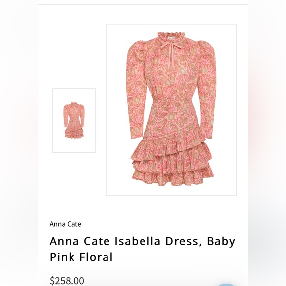 Anna Cate Isabella Dress Block Print Pink Floral - Picture 2 of 9